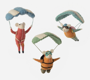 Parasailing Mice Ornament
