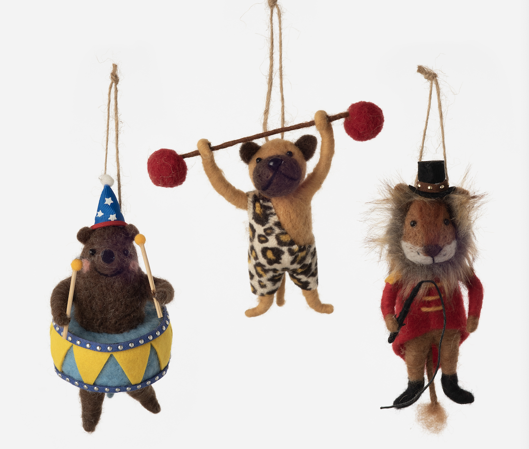 Animal Circus Ornaments