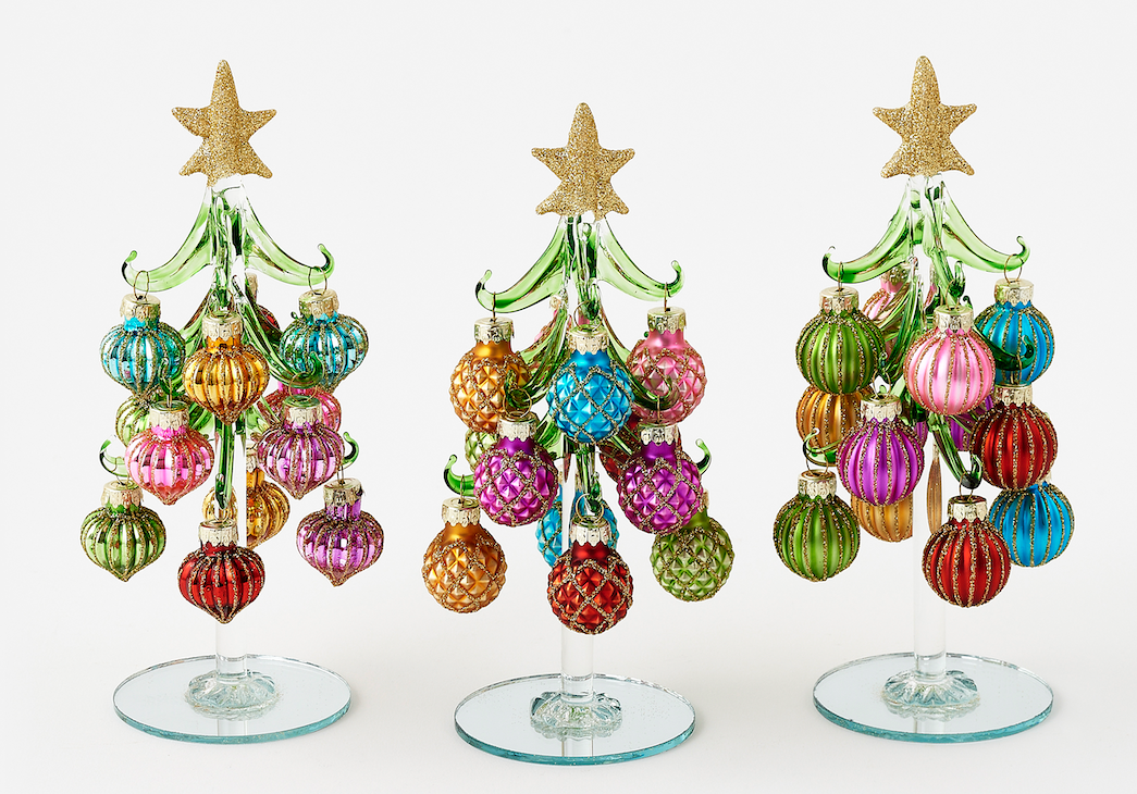 Handmade Glass Tree with Balls