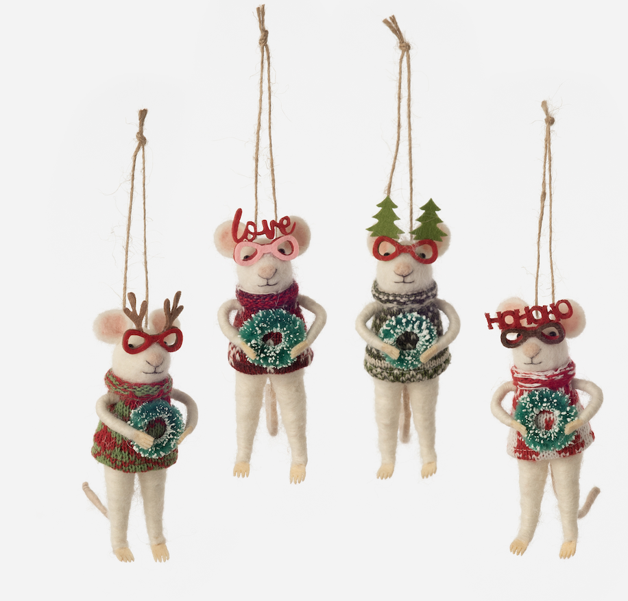 Holiday Glasses Mice