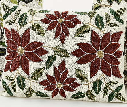 Beaded Throw Pillow