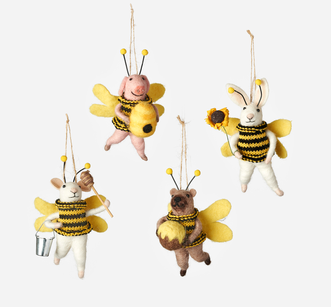 Animals Dressed as Bees Ornament