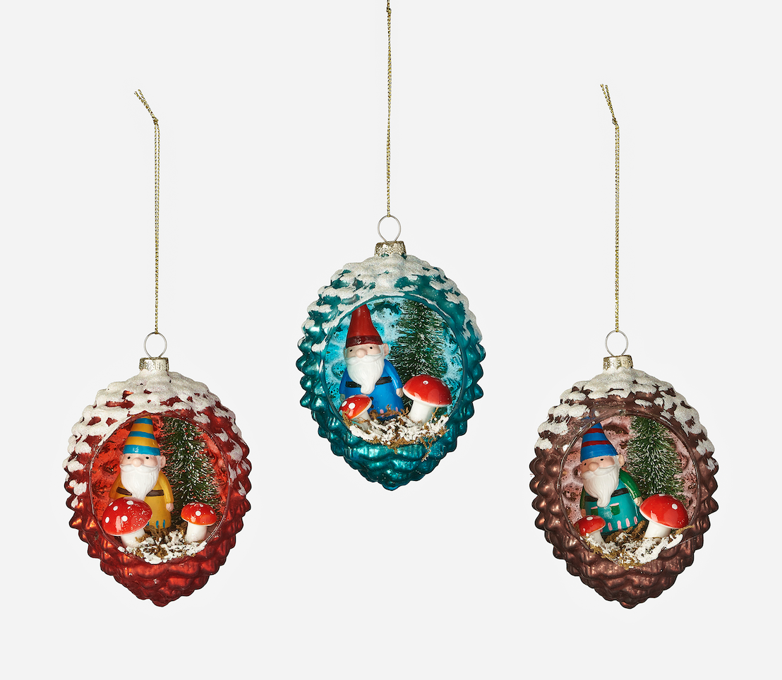 Gnome Pinecone Ornament