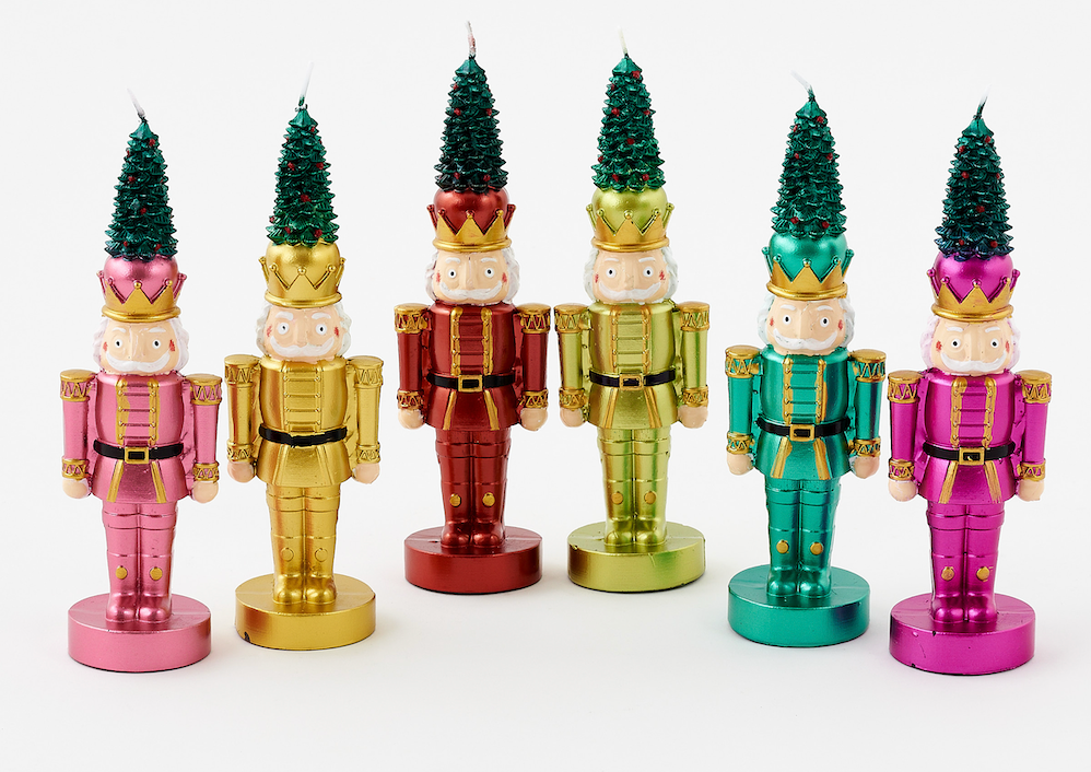 Nutcracker with Tree Candle