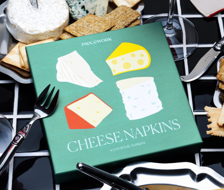 Cheese Cocktail Napkins - Set of 4