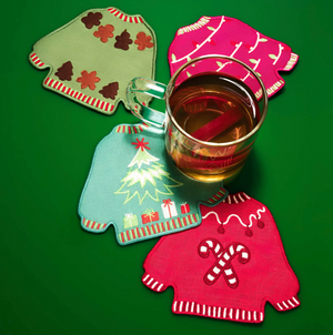 Ugly Sweaters Cocktail Napkins - Set of 4
