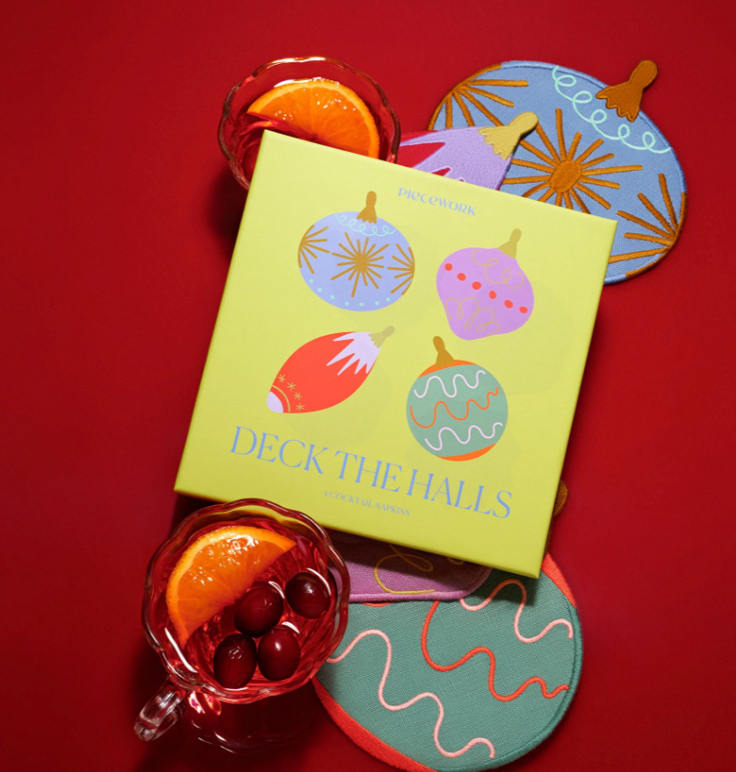 Deck The Halls Cocktail Napkins - Set of 4