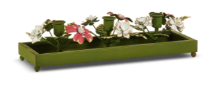14" Floral Candle Holder