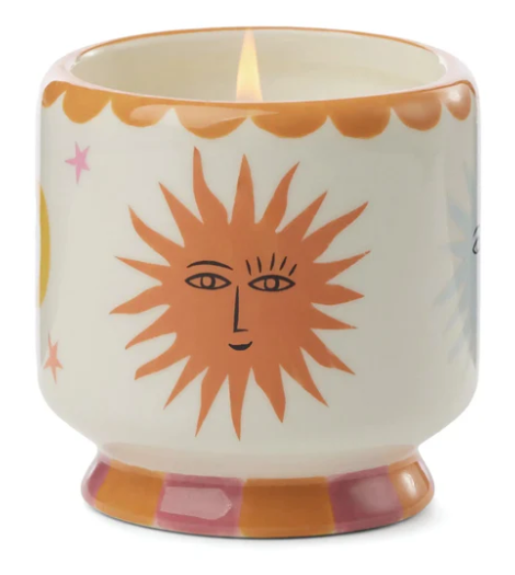 Ceramic Sun Candle Orange Blossom - 24 oz. 4 Wick