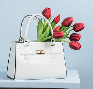 Handbag Vase 9' W Various Colors
