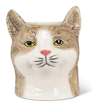 Cat Head Vases- Various Colors