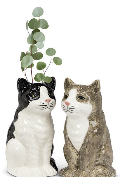 Cat  Vases- Various Colors