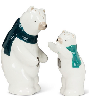 Hugging Polar Bear Salt & Pepper Shaker Set of 2