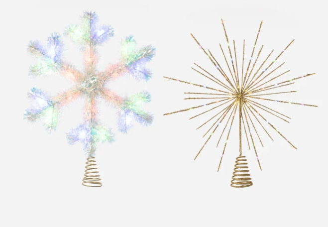 Lit Starburst Tree Topper with Adapter