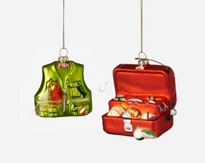 Fishing Glass Ornament