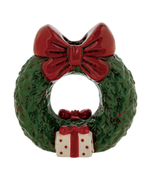 Ceramic Wreath Shaped Candle Holder