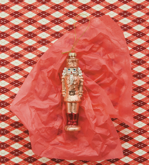 Glass Nutcracker Ornament
