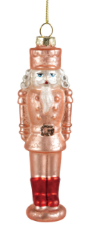 Glass Nutcracker Ornament
