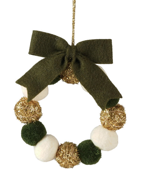 Pom Pom Ornaments (2 Styles)