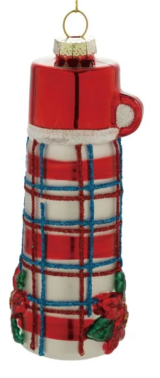 Glass Thermos Ornament