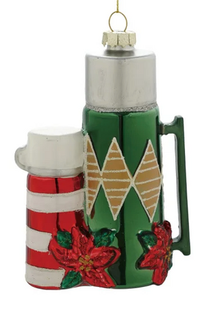 Glass Thermos Ornament