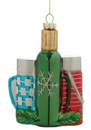 Glass Thermos Ornament