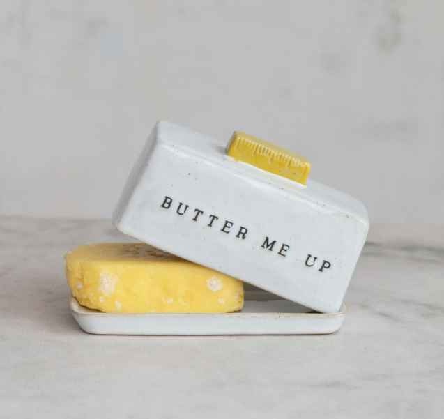"Butter Me Up" Butter Dish