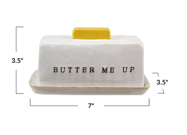 "Butter Me Up" Butter Dish