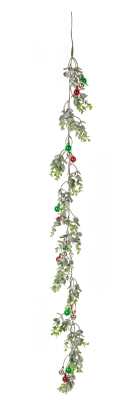 Red & Green Ball Garland