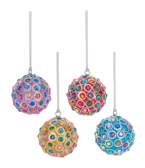 Beaded Colorful Ball Ornaments
