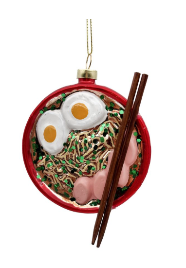GLASS RAMEN BOWL 3″ GLITTER MULTI