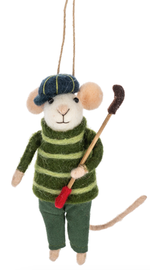 Mouse Golf Ornaments