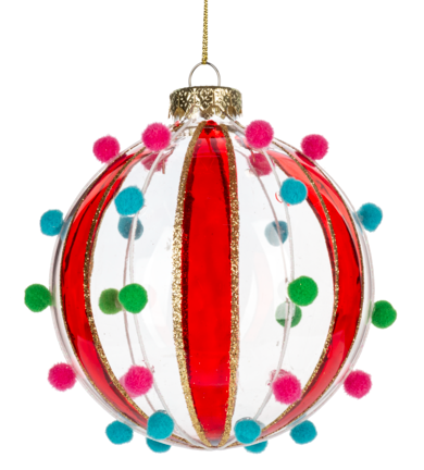 Pom-Pom Ball Ornaments