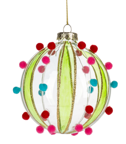 Pom-Pom Ball Ornaments