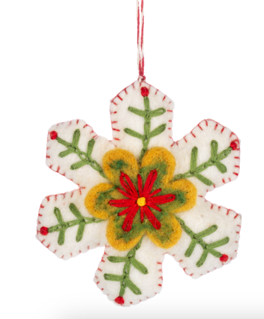 Embroidered Holiday Icon Ornaments