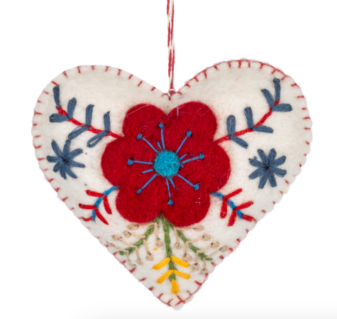 Embroidered Holiday Icon Ornaments