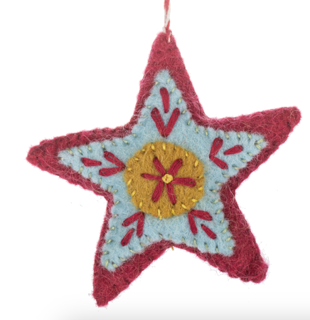 Handcrafted Pattern Star Ornaments