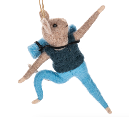 Mouse Yoga Ornaments