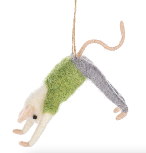 Mouse Yoga Ornaments