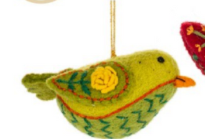 Wool Bird Ornaments