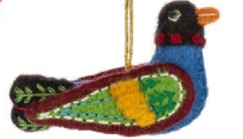 Wool Bird Ornaments