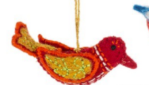 Wool Bird Ornaments
