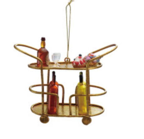 Bar Cart Ornament - 4 Styles
