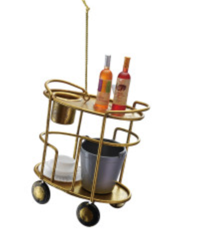Bar Cart Ornament - 4 Styles