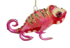 Glass Chameleon Ornament