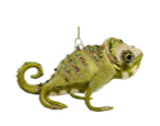 Glass Chameleon Ornament