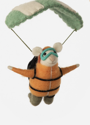 Parasailing Mice Ornament