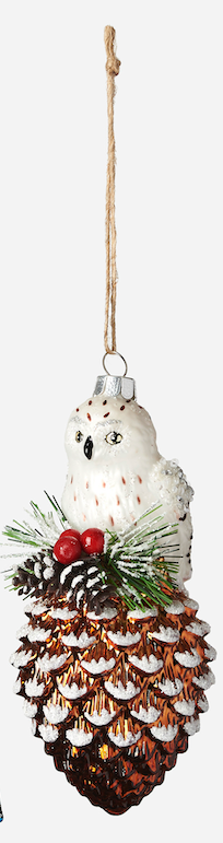 Pinecone with Animal Ornament