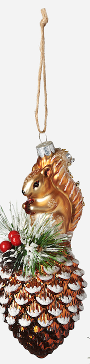 Pinecone with Animal Ornament