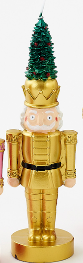 Nutcracker with Tree Candle